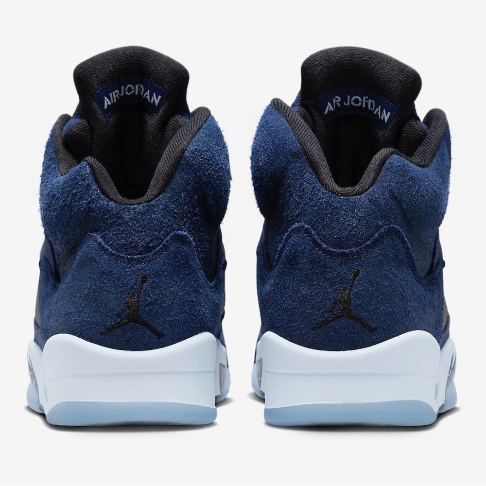 AIR JORDAN 5 MIDNIGHT NAVY black football grey FD6812-400 size 8 - 14 - Picture 10 of 12